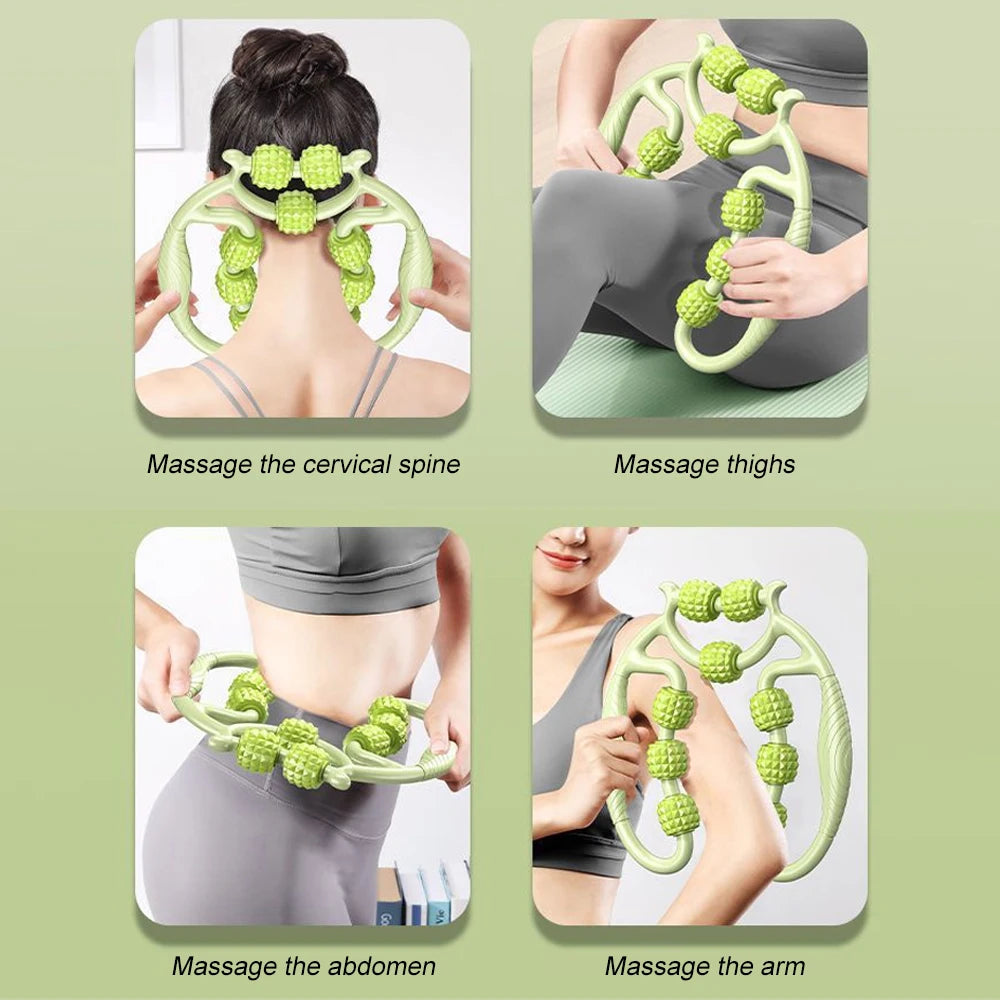Muscle Massage Roller for Neck and Leg – Deep Tissue Recovery Tool Relaxation Treatment Tidesmit