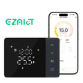 Tuya smart battery powered wifi thermostat gas boiler switch heating/cooling programmable remote control support alexa google
