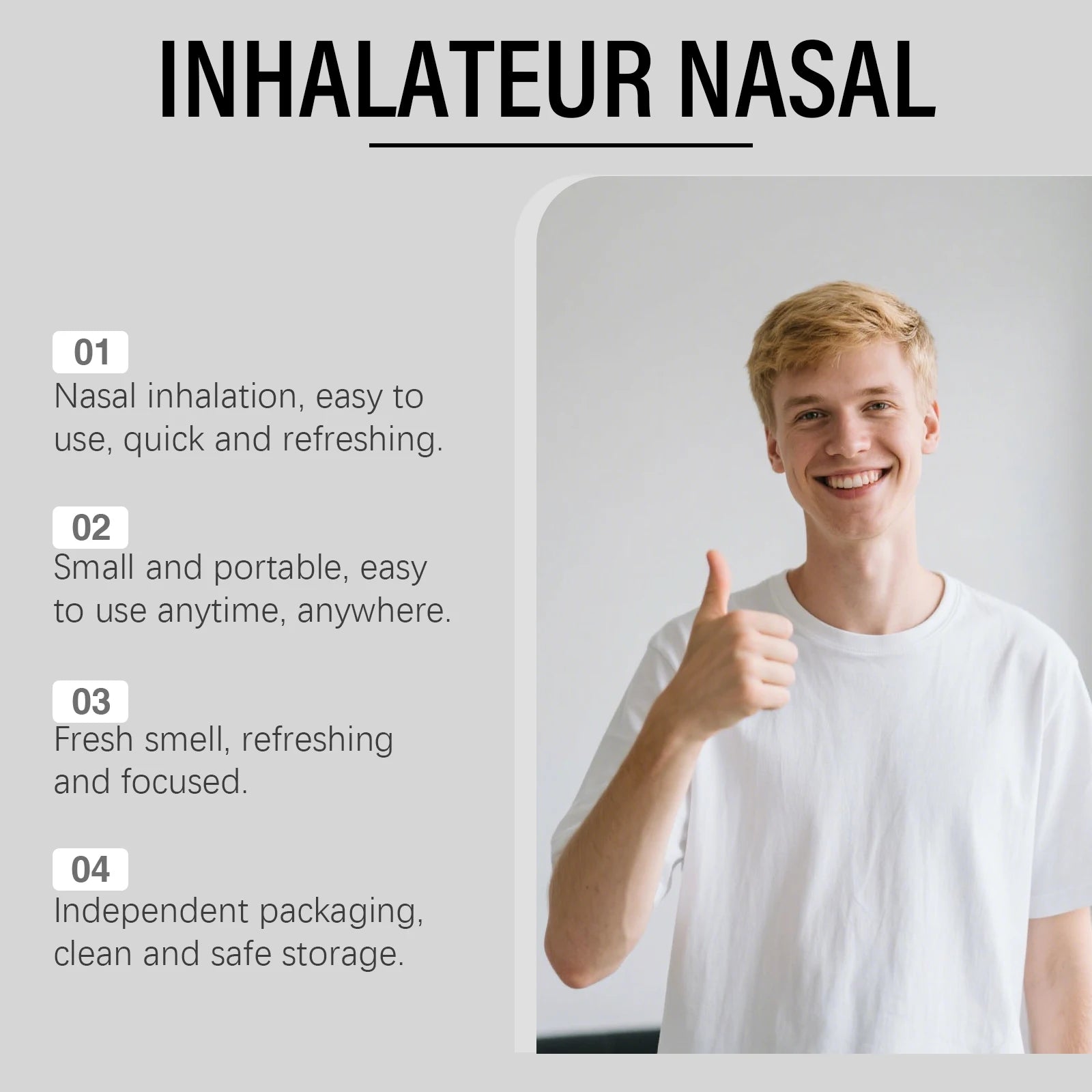 Nasal Sniffing Stick - Natural Plant-Based Relief Inhaler (5 Pack) Lip Care Tidesmit