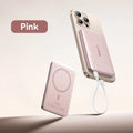 Magnetic Portable Charger 10000mAh - PD Fast Charging Power Bank Pink China Mainland Tidesmit