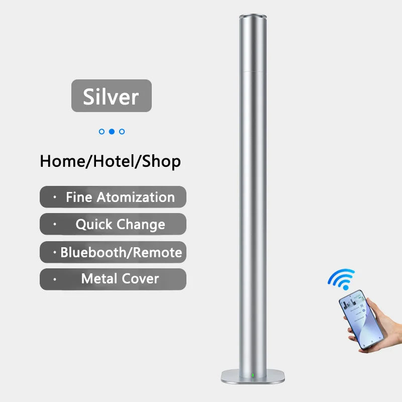 Portable 120ML Electric Essential Oil Diffuser Timer Waterless Auto Shut-off Remote Control Aroma Diffuser for Home Outdoor Use