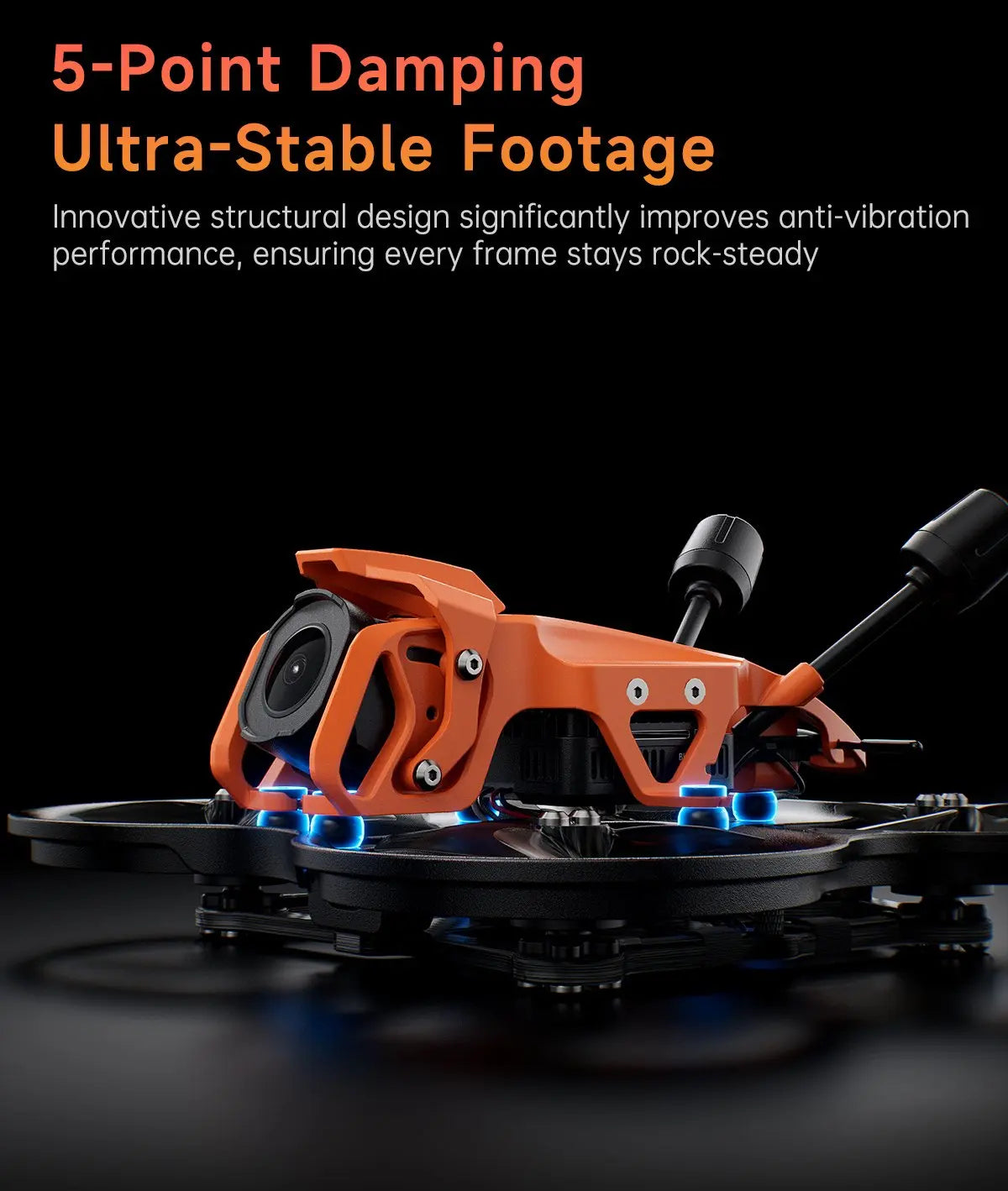 GEPRC DarkStar22 O4 Pro FPV Drone | 3S CineWhoop 7500KV High Precision Tidesmit