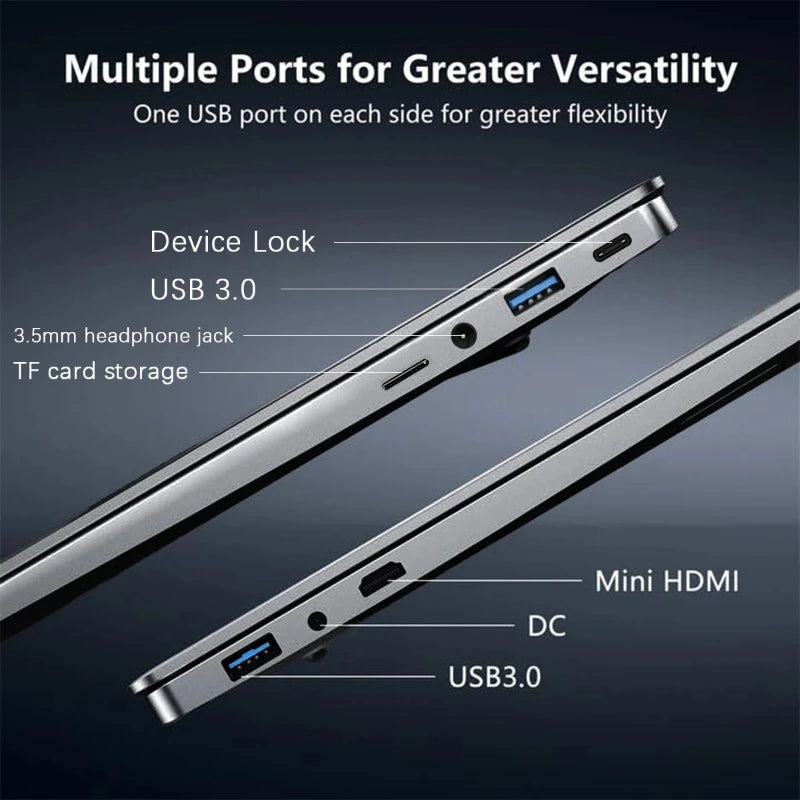 2026 14.1" Intel Core I9 10980HK Laptop Computer Windows 11 Pro 16GB 32GB DDR4 1TB SSD Notebook PC Portable Laptops Gaming