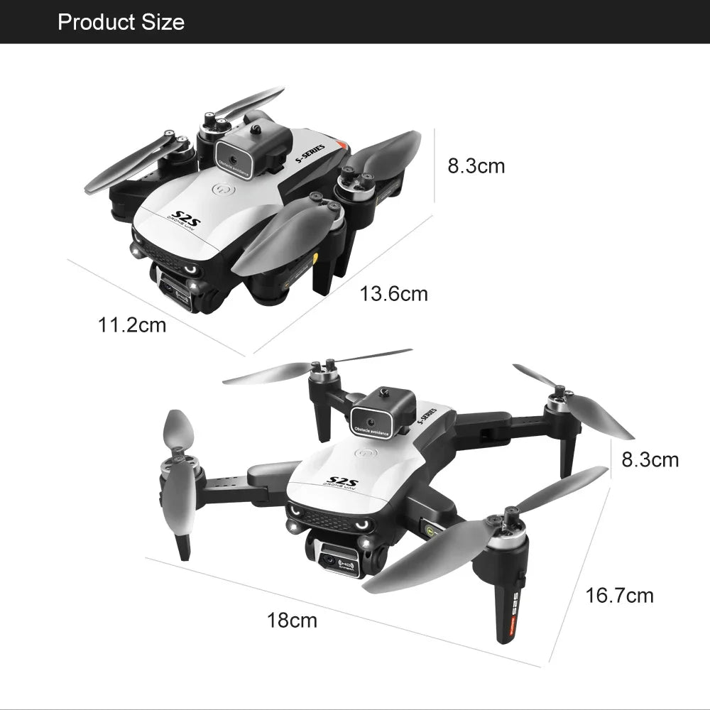 Camera Drone with Obstacle Avoidance - Foldable 8K GPS Quadcopter Tidesmit