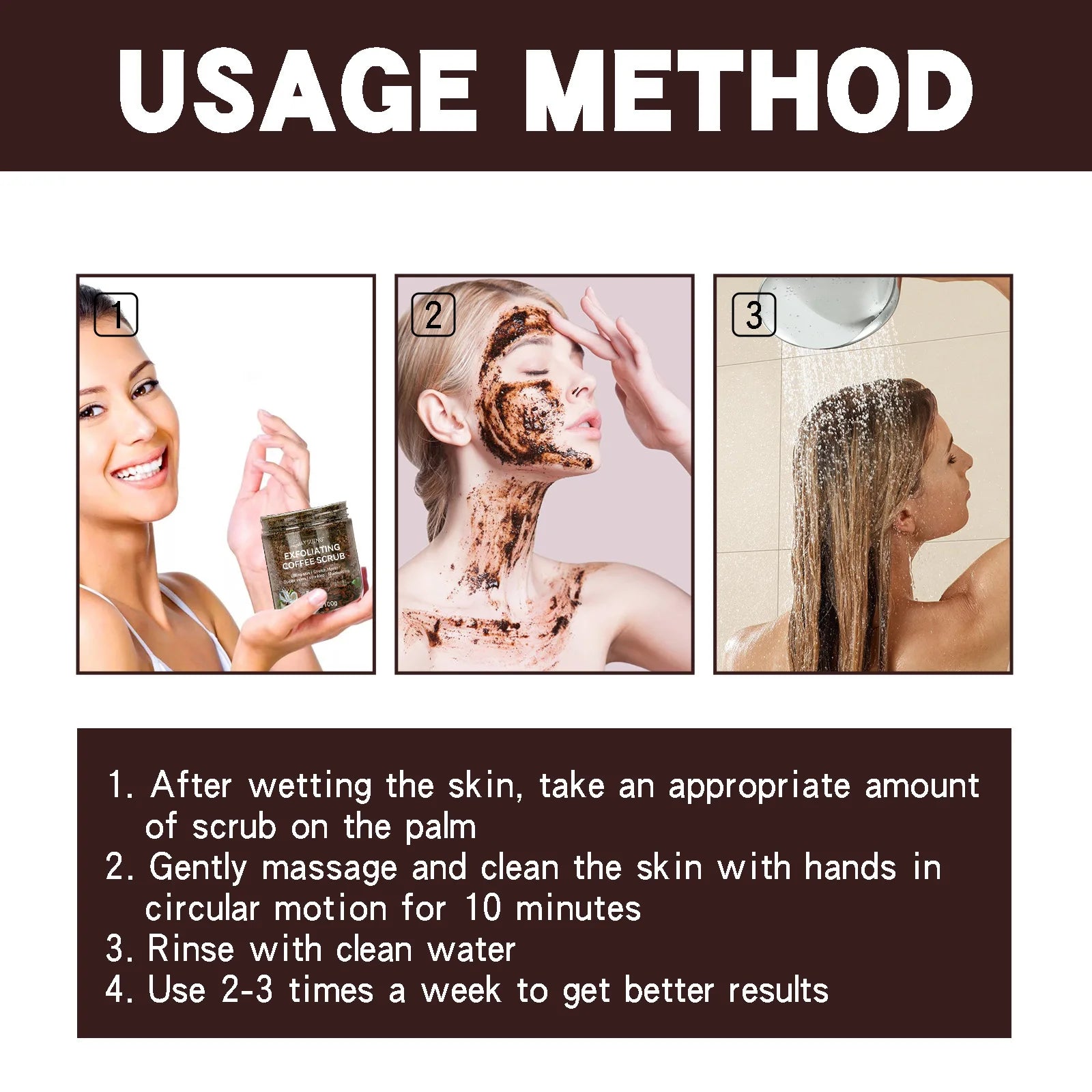 Coffee Body Scrub for Dark Spot Removal - Natural Exfoliant 200g Scrubs Treatments Tidesmit