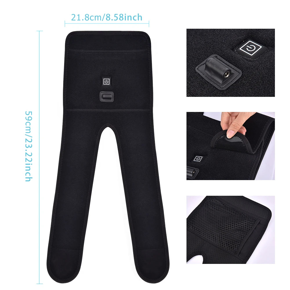 Electric Heating Knee Brace - 3 Temperature Levels USB Powered Fascia Gun Tidesmit