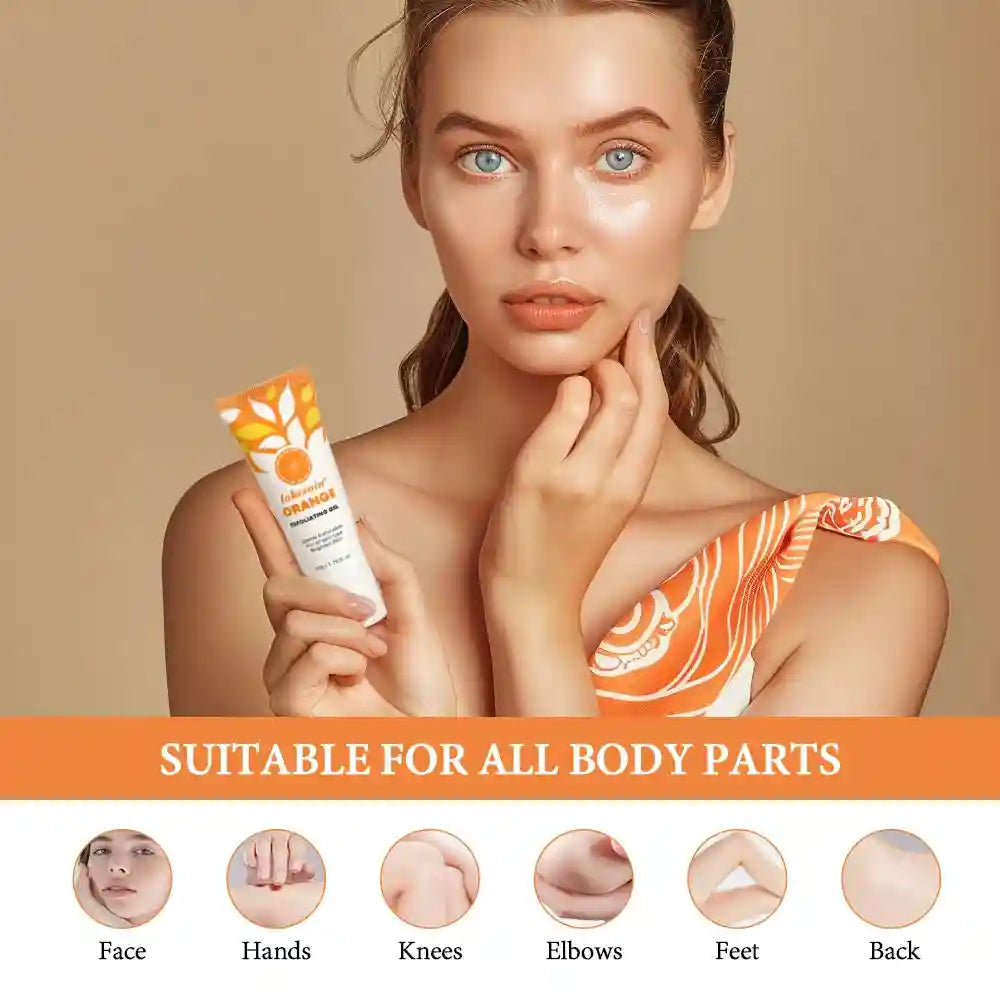 Orange Exfoliating Gel for Radiant Skin - Natural Brightening Treatment Scrubs Treatments Tidesmit