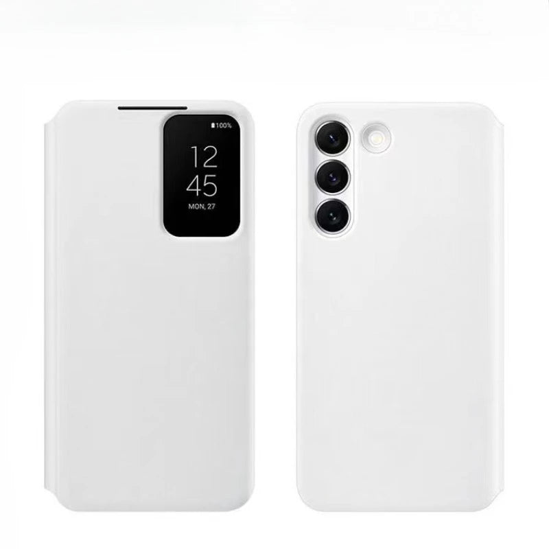 Samsung Galaxy S22 Ultra Flip Case - Slim Shock-Absorbing Mirror Cover Tidesmit