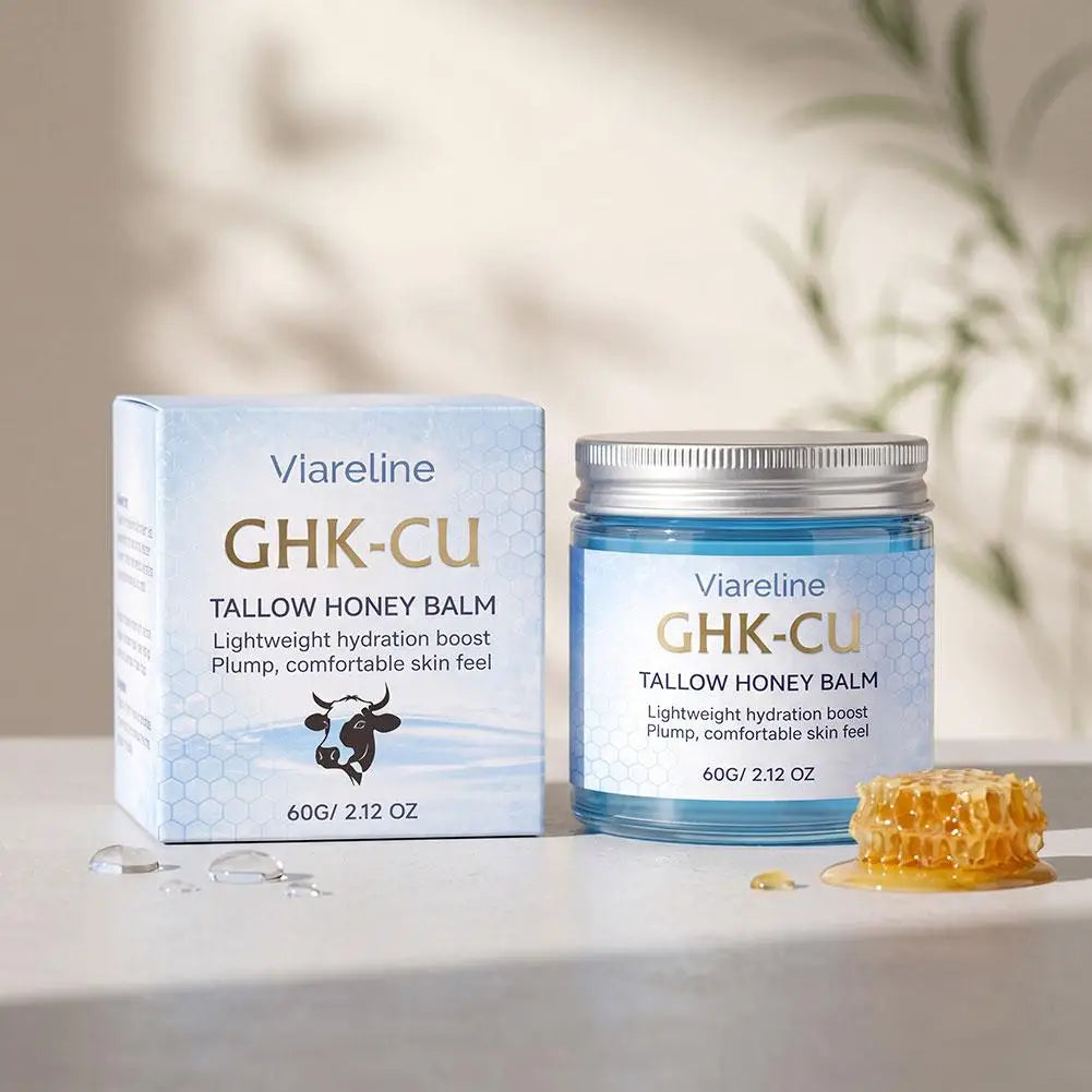 GHK-CU Copper Peptide TALLOW HONEY BALM Lightweight Hydration Boost Plump Repair The Skin Barrier Skincare for All Skin Types