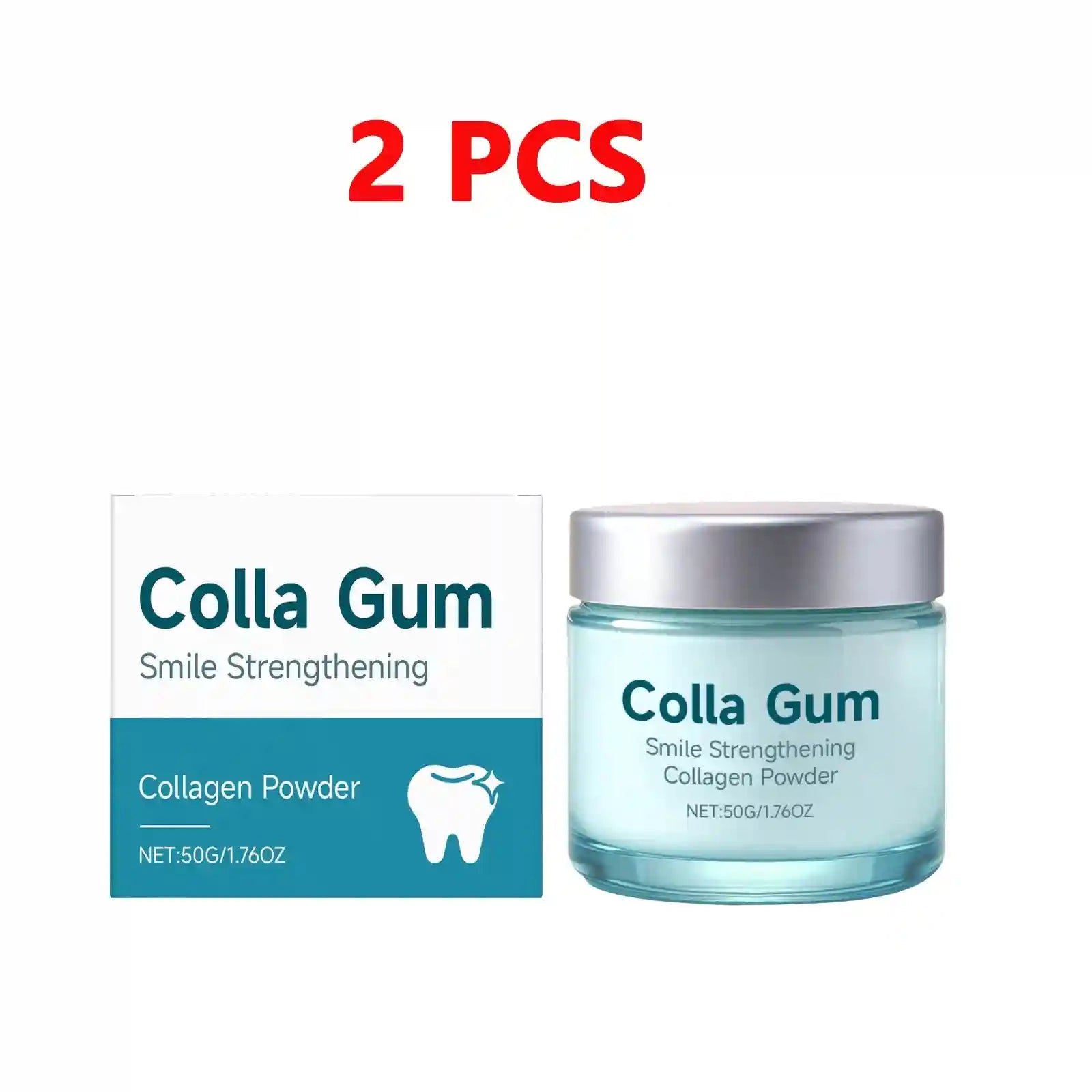 Tidesmit Collagen and Hydroxyapatite tooth powder for gentle teeth whitening, plaque removal, and gum care.