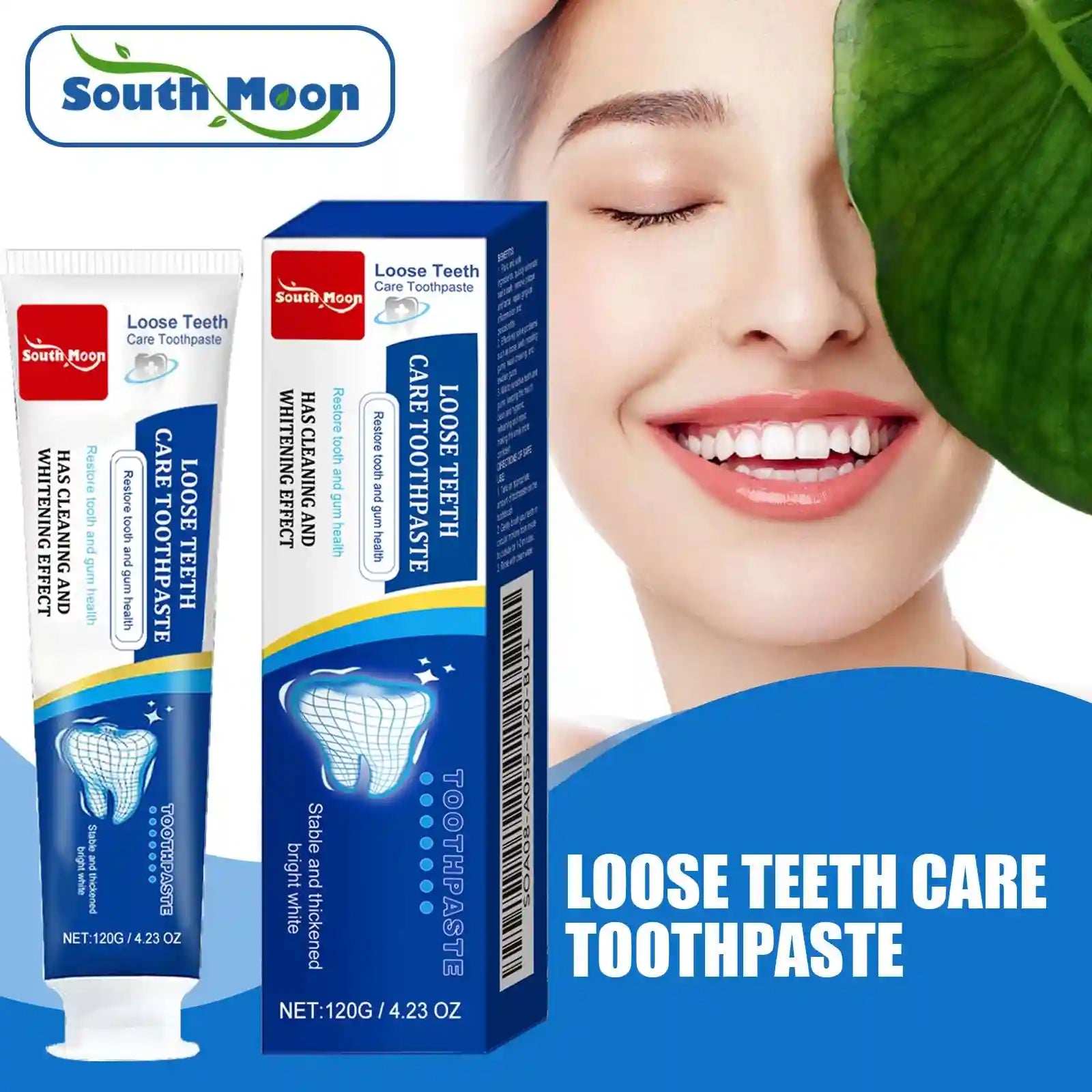 Tidesmit whitening toothpaste for dental calculus, plaque removal, stain repair, and fresh breath.