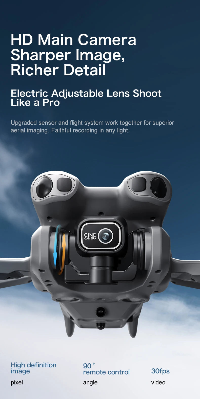 Mini 4K Camera Drone With GPS and Obstacle Avoidance - Tidesmit Tidesmit