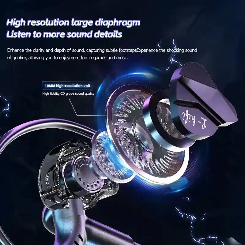 Gaming Earbuds 7.1 Surround Sound with Dual Mic by Tidesmit Tidesmit