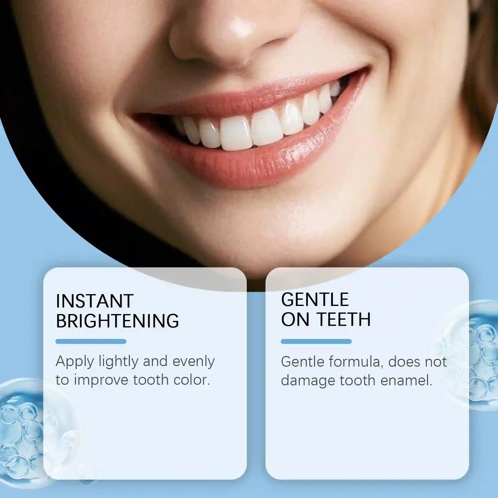 Tidesmit teeth whitening paint for removing plaque, stains, and brightening yellow teeth for fresh breath.