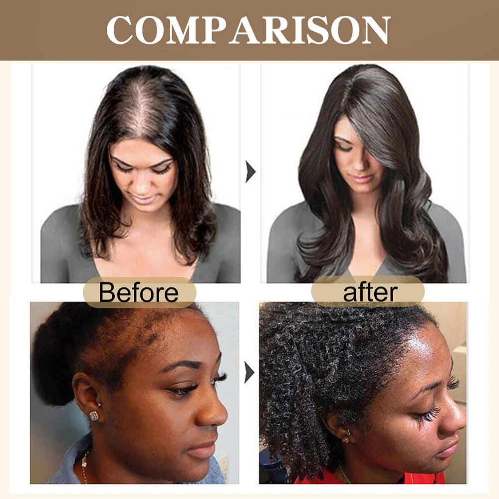 Tidesmit 100% natural Batana oil hair mask before and after results for dry damaged hair growth and deep conditioning.