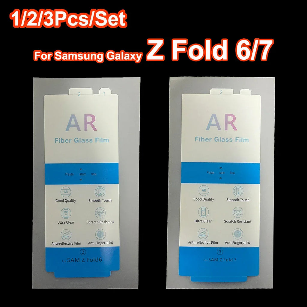 Samsung Galaxy Z Fold 6/7 Anti-Reflective Screen Protector 3Pc Set AR Pet Tidesmit