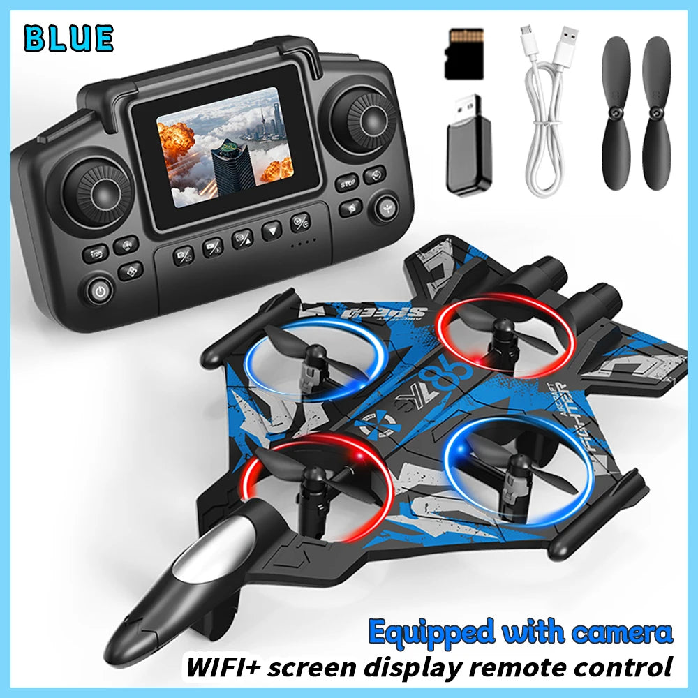 RC Camera Drone with 360 Rolling & Fixed Height Control - Tidesmit YL86-screen-Blue Tidesmit