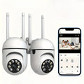 8MP WiFi Camera 2.4G Security Surveillance PTZ IR Night Vision Motion Detection Home Security Camera with 2 Antennas for Child
