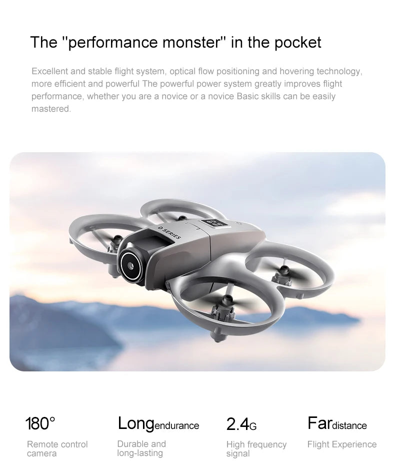 Mini GPS Camera Drone with 8K Dual Lens & Obstacle Avoidance Tidesmit