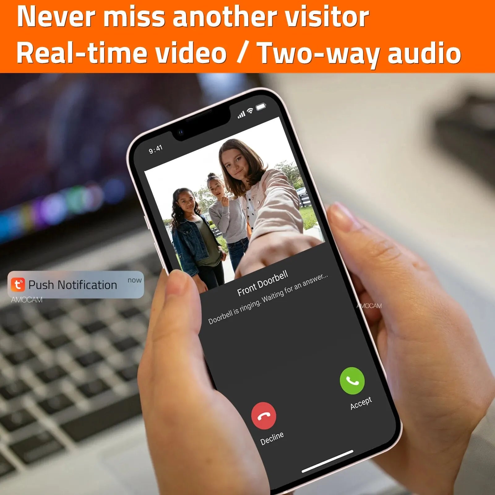 1080P 10.1 Inch Touch Screen Wifi Video Doorbell, Smart Home Video Intercom 32G Card Rceord Kit Works with Tuya ID Unlcok 4-Wire