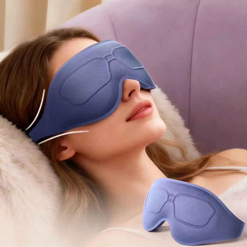 3D Sleeping Eye Mask Shading Breathable Eye Cover Natural Sleeping Eye Mask Memory Foam Block Night Mask Blindfold for Sleep
