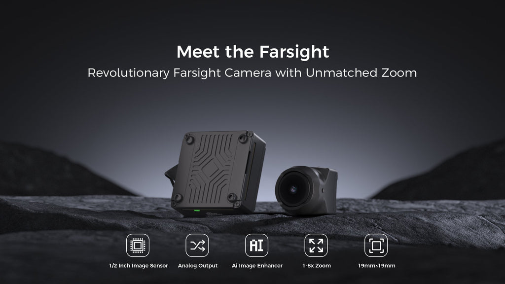 FPV Camera Drone with AI Intelligent Zoom - 1500TVL 122.5 FOV Tidesmit