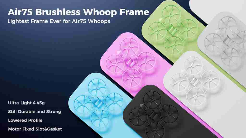 BETAFPV Air75 Brushless Whoop Quadcopter ELRS 2.4G FPV Drone Tidesmit