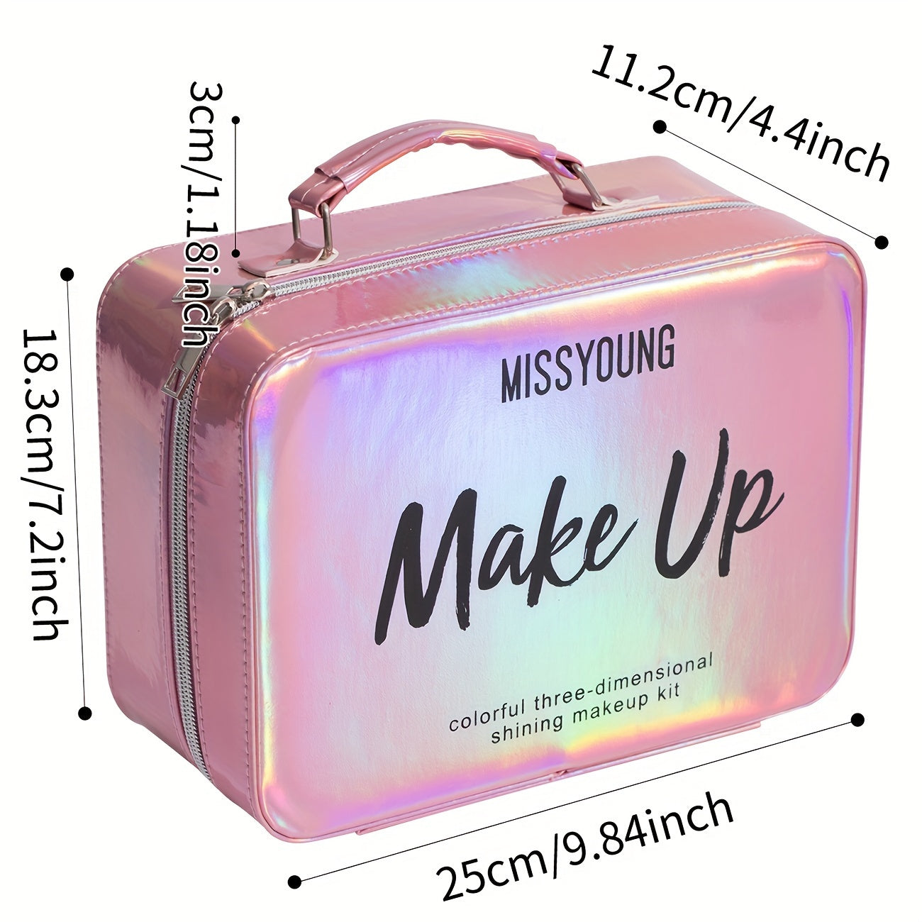 All-in-One Complete Makeup & Nail Kit Gift Set with Cosmetics (Nail Polish, Mascara, Eyeshadow) - Full Range Face, Eye & Lip Product Line, Multi-Functional Beauty Box with Brushes & Mirror - Perfect Birthday/Christmas/Holiday Tidesmit