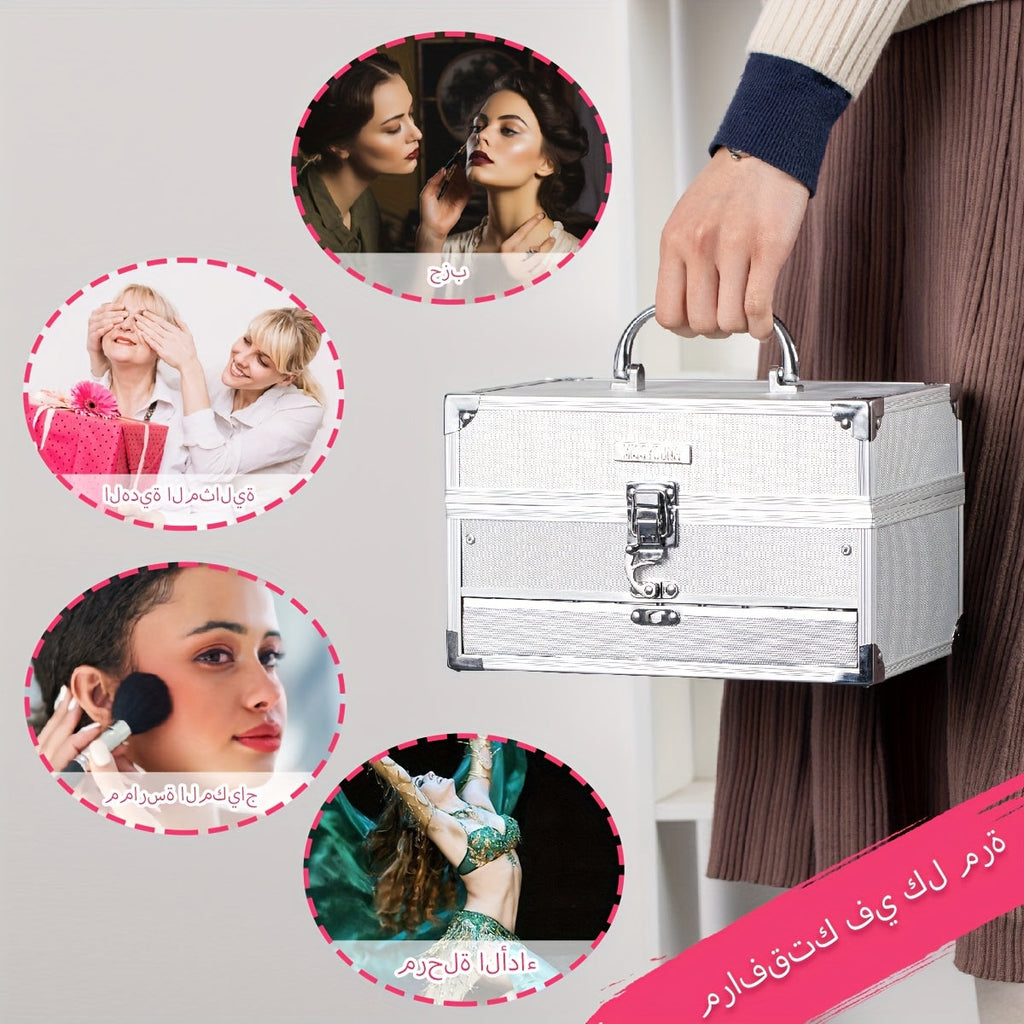 Multifunctional luxury makeup set-fully equipped, including makeup brush set, eyeshadow palette, lip gloss, lipstick, blush, contour, foundation, eyebrow pencil, etc., easy to carry, suitable for makeup beginners - perfect ma Tidesmit