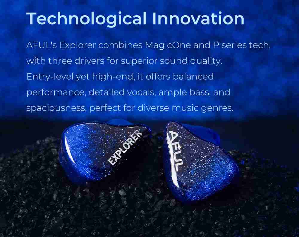 AFUL Explorer Hybrid In-Ear Monitors | 1DD+2BA HiFi Audio Performance Tidesmit