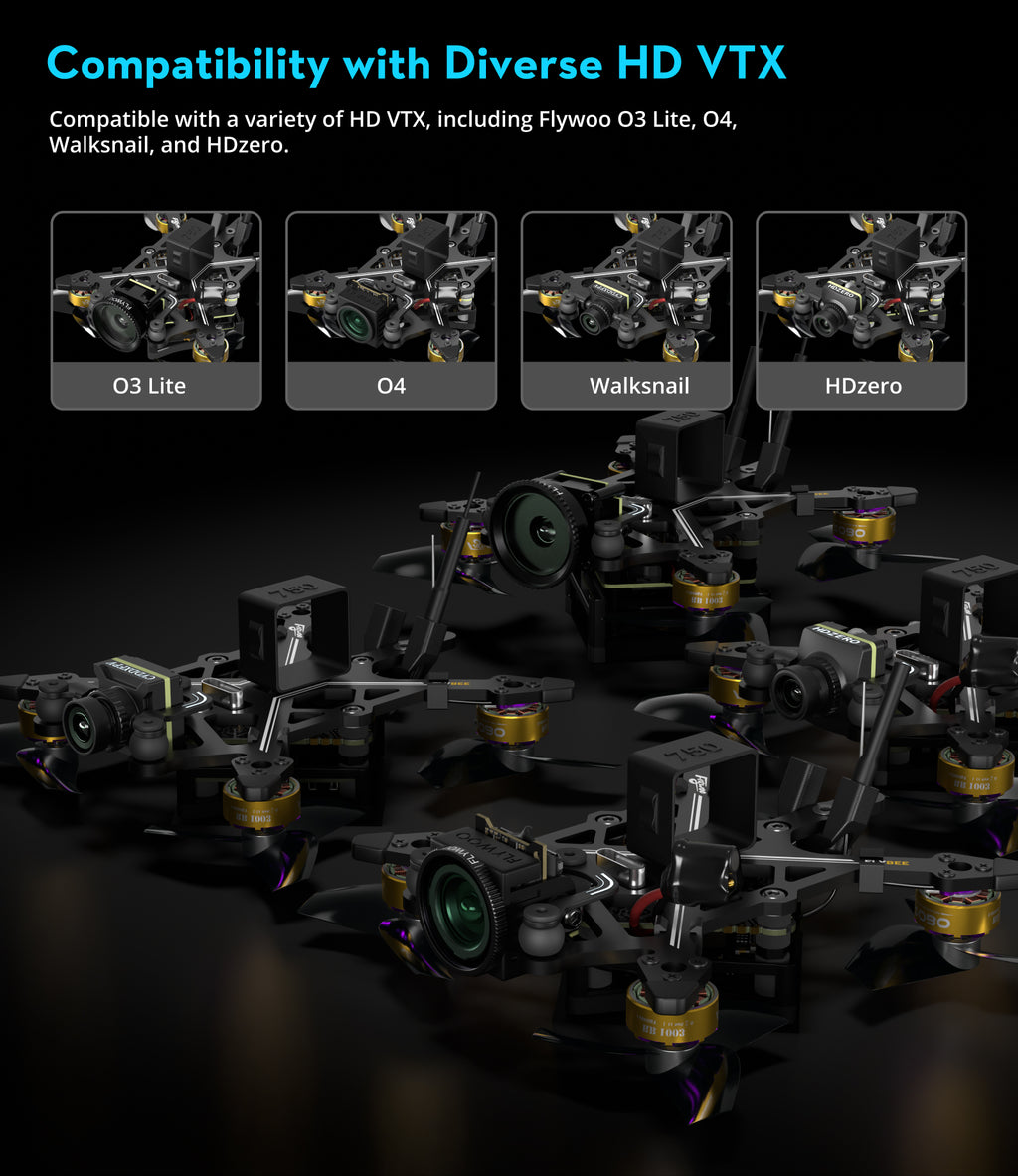 Flywoo Flybee 20 HD O4 FPV Drone | Ultralight 2S Racing Drone Tidesmit