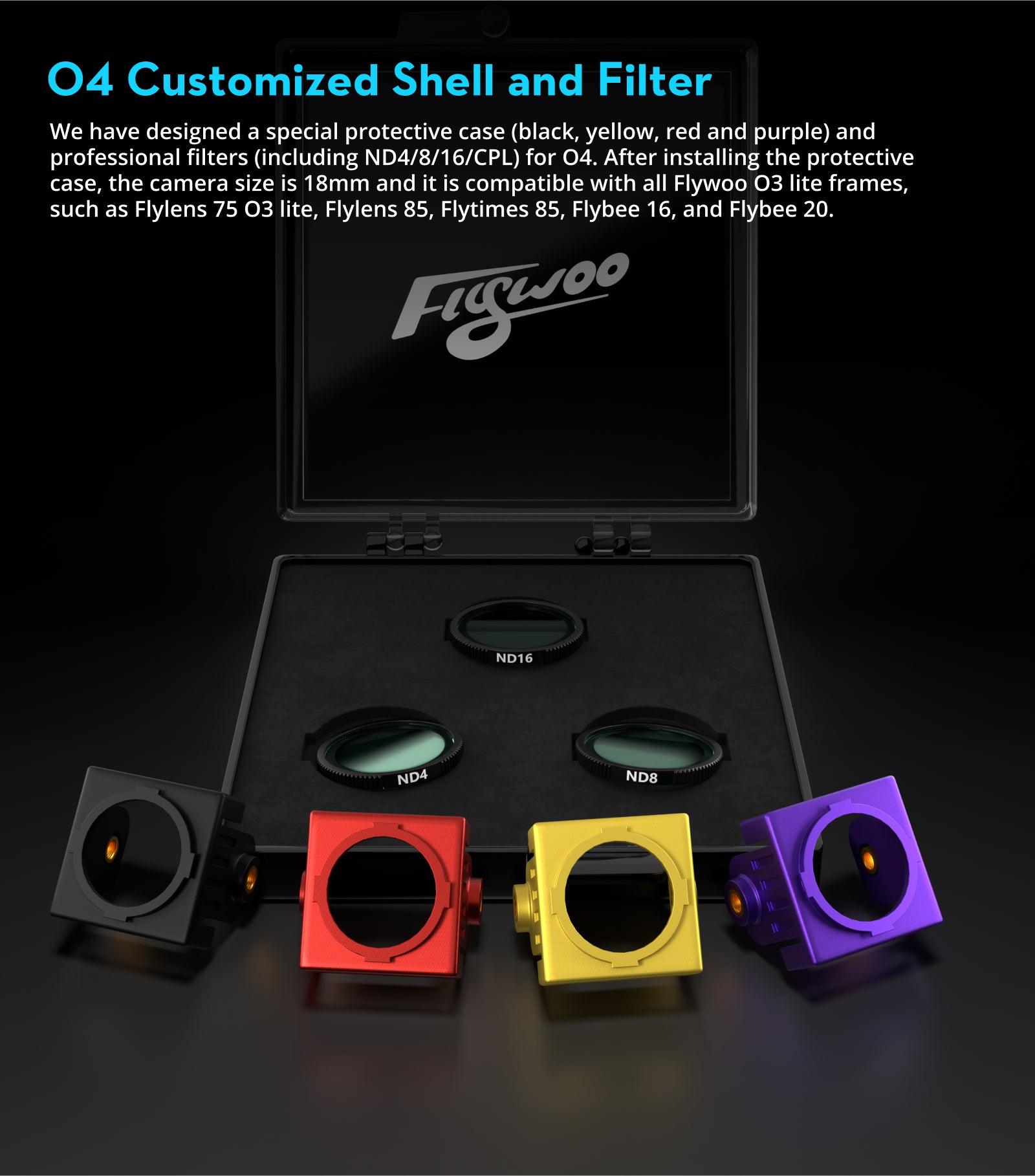 Flywoo Flylens 85 HD O4 FPV Drone - 2S Whoop with Wide Angle Lens Tidesmit