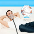 Clear CPAP mask nasal cushion replacement for sleep apnea. Transparent silicone design, compatible with original frames.